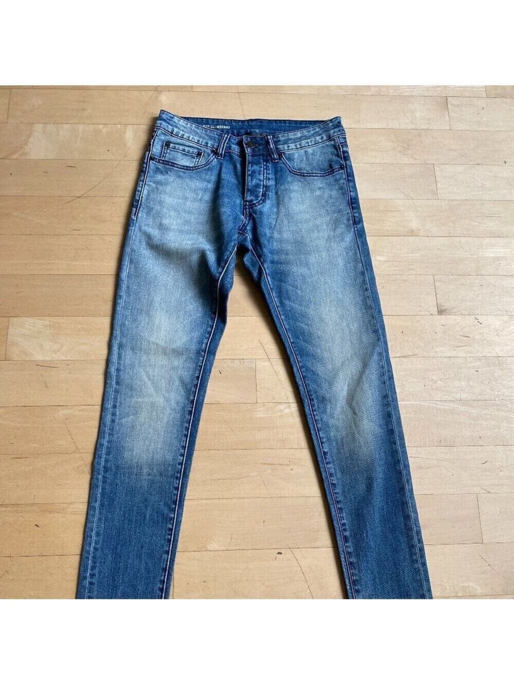 Six week Residency BNWOT skinny jeans sz 34 button fly vintage indigo
